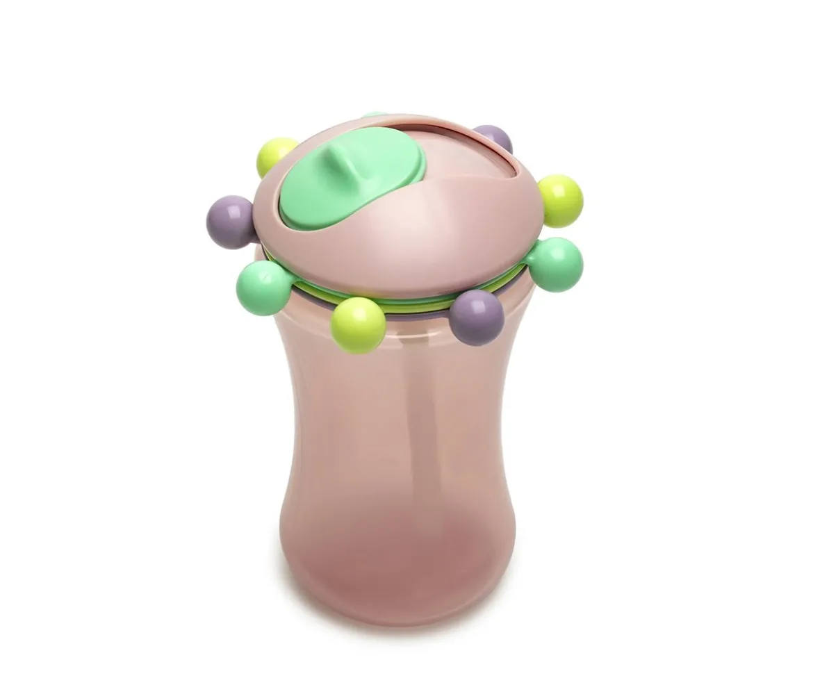 Abacus Sippy Vaso con Pajita Pink