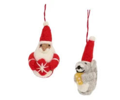 Adorno Navidad Ratoncito Light Grey