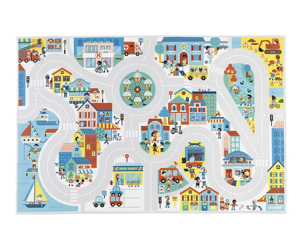 Alfombra con Circuito Ciudad Cross Roads