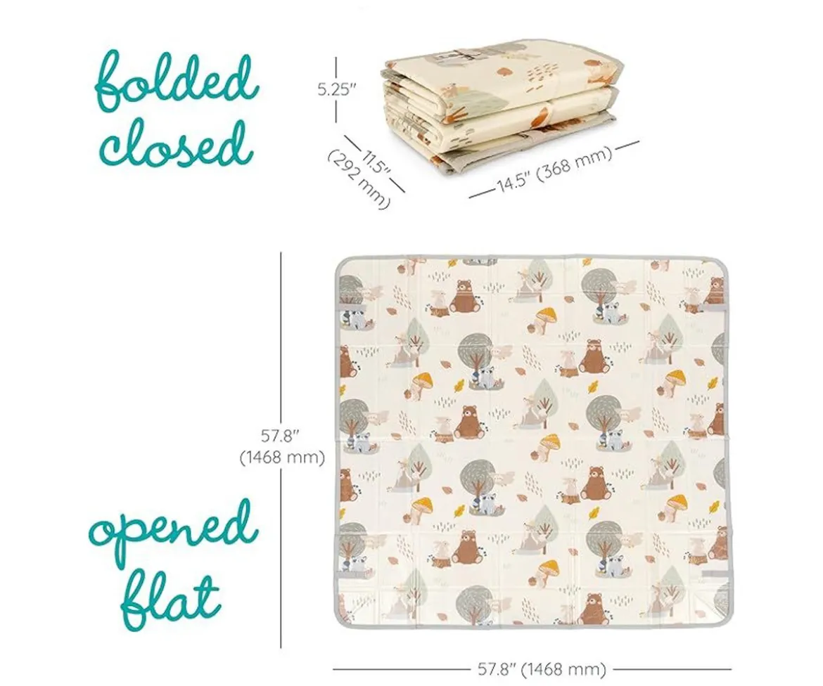 Alfombra de Juegos Plegable Soft Foam Woodland & Gingham