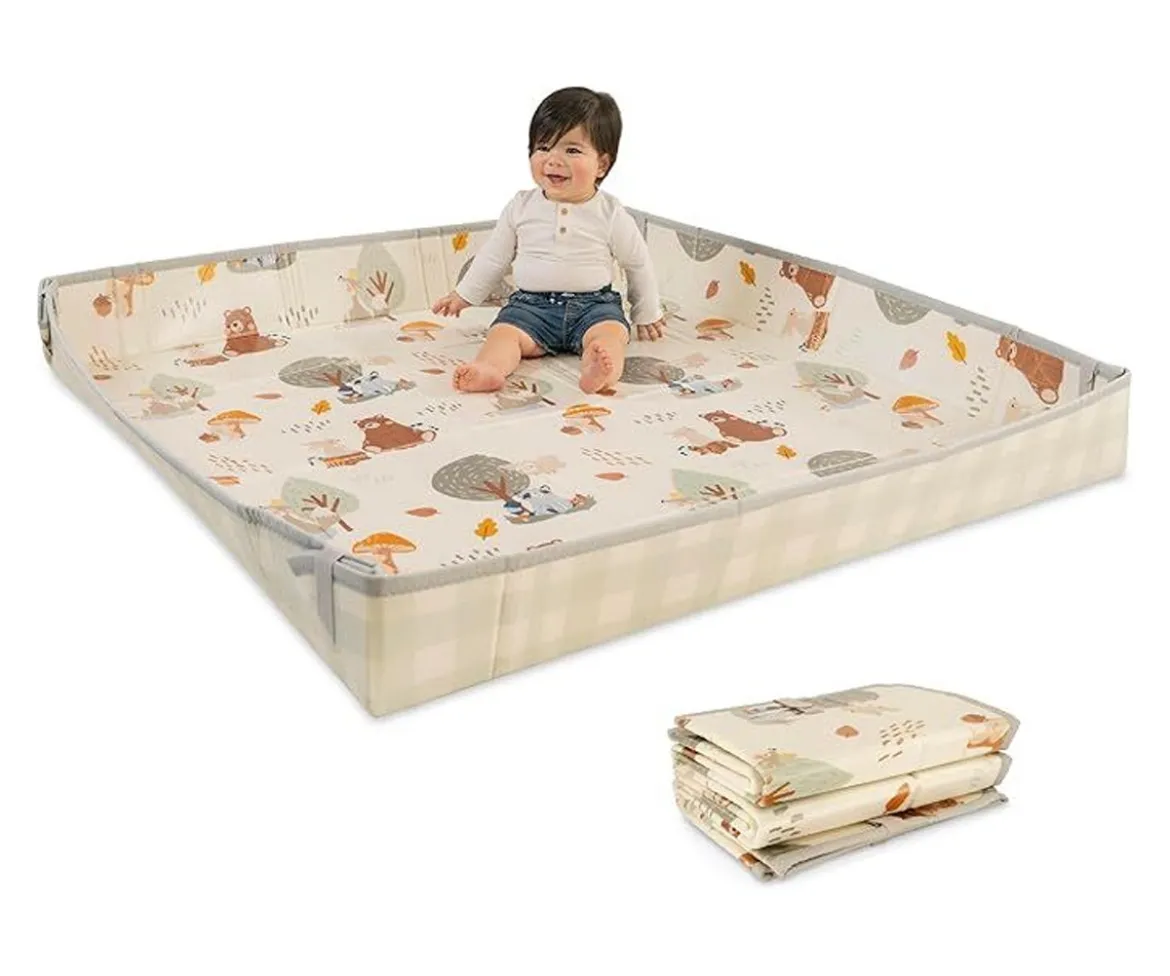Alfombra de Juegos Plegable Soft Foam Woodland & Gingham