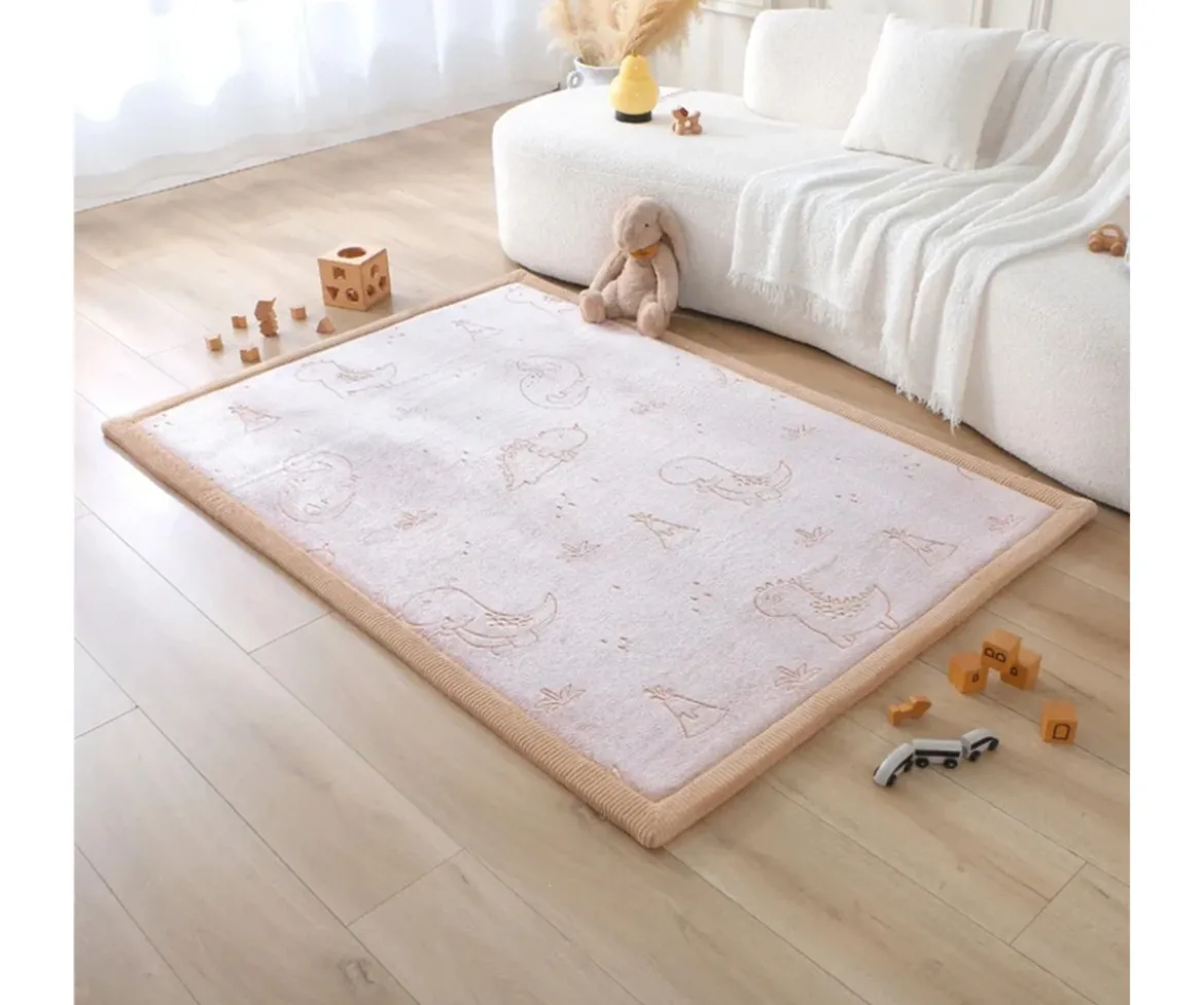 Alfombra Infantil Brilla en la Oscuridad Dino 170 x 120 cm