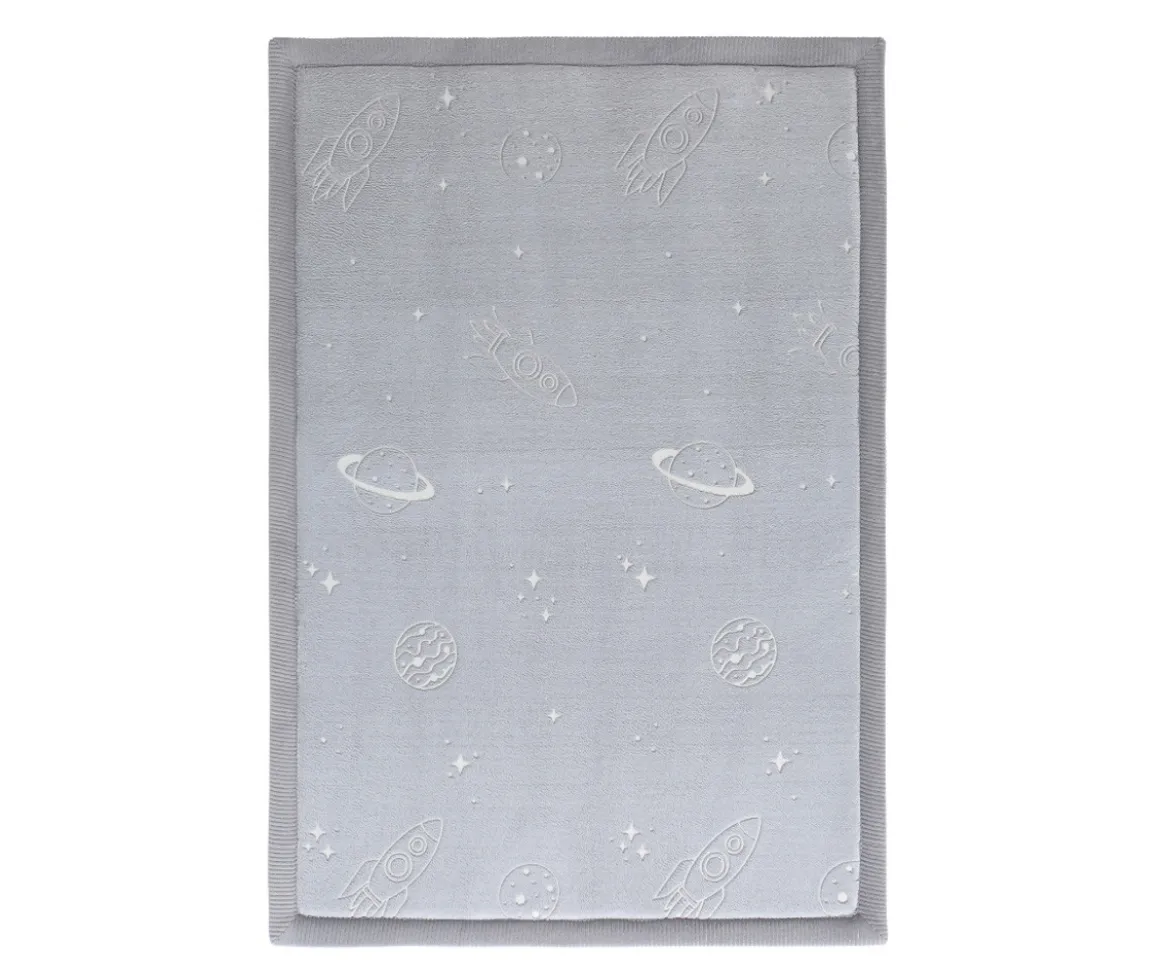 Alfombra Infantil Brilla en la Oscuridad Planet 170 x 120 cm