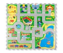 Alfombra Puzzle Ciudad 120 x 120 cm