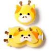 Almohada de Viaje con Antifaz Relaxeazzz Jirafa