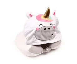 Almohada de Viaje con Memoria y Capucha Hoodeazzz Astra El Unicornio