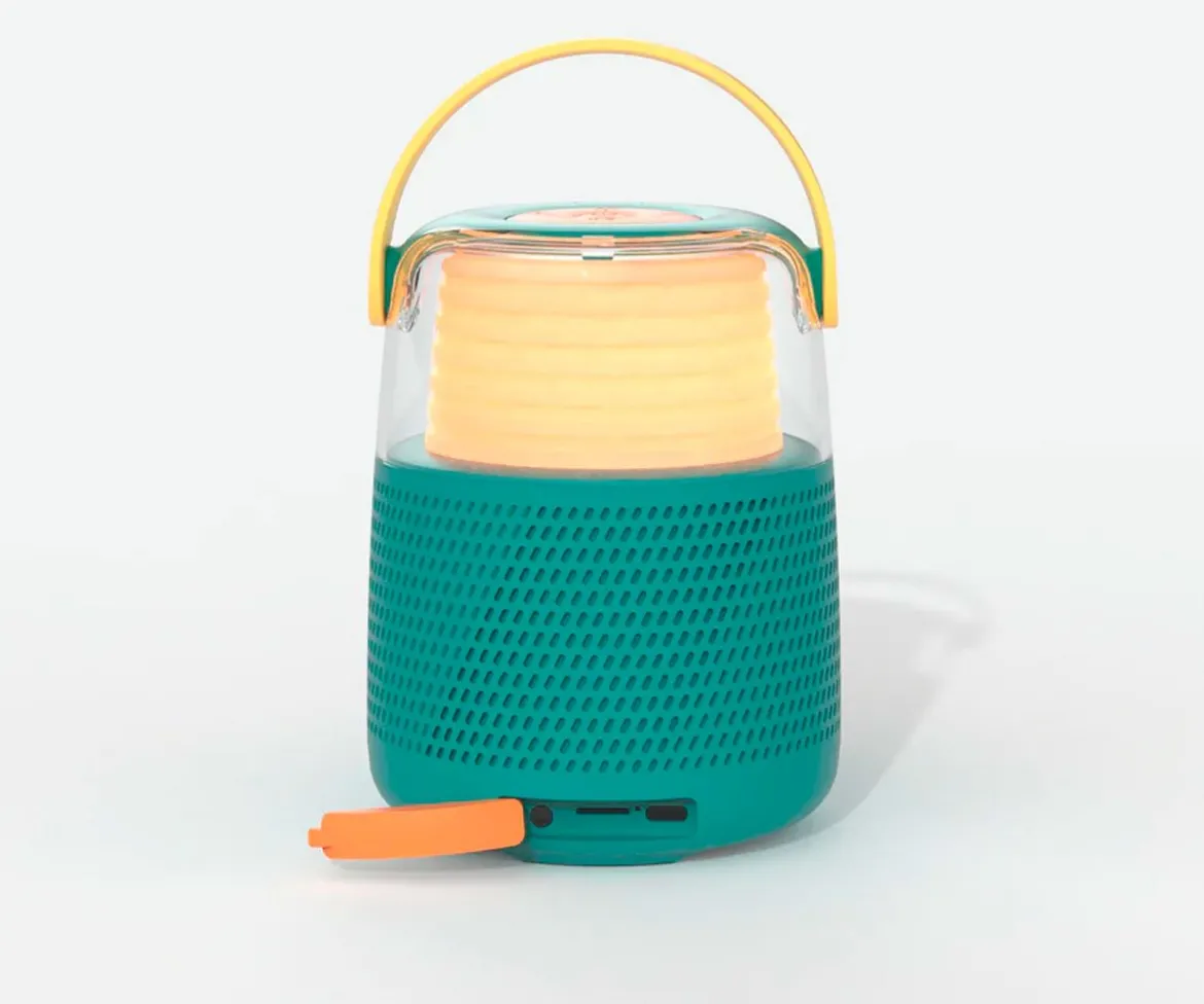 Altavoz Bluetooth y Karaoke KS-80 Azul Turquesa