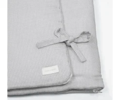 Arrullo/Manta Little Bloom Vichy Gris