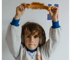Auriculares KidyEars Infantiles con Orejas de Animal León