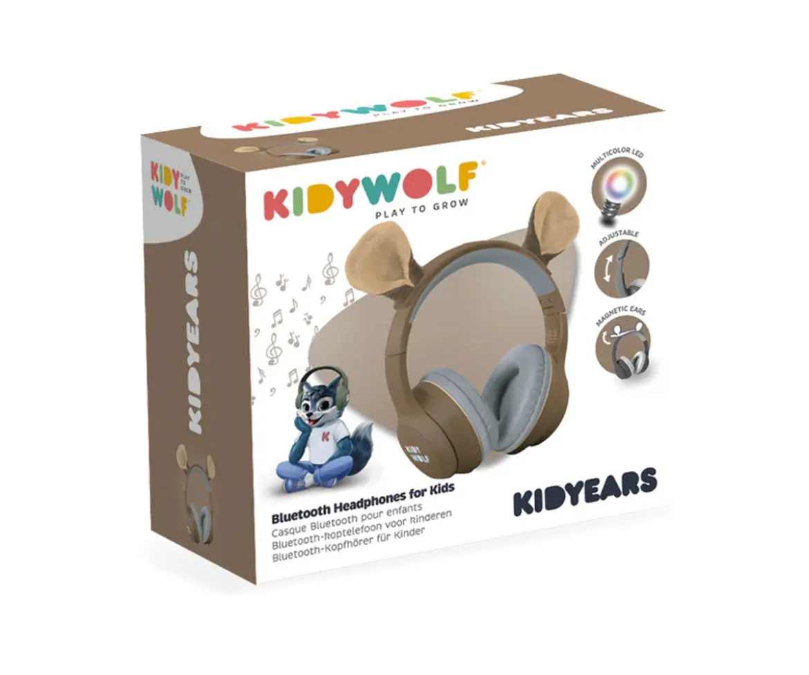 Auriculares KidyEars Infantiles con Orejas de Animal Oso