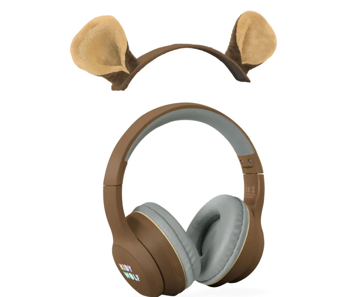 Auriculares KidyEars Infantiles con Orejas de Animal Oso