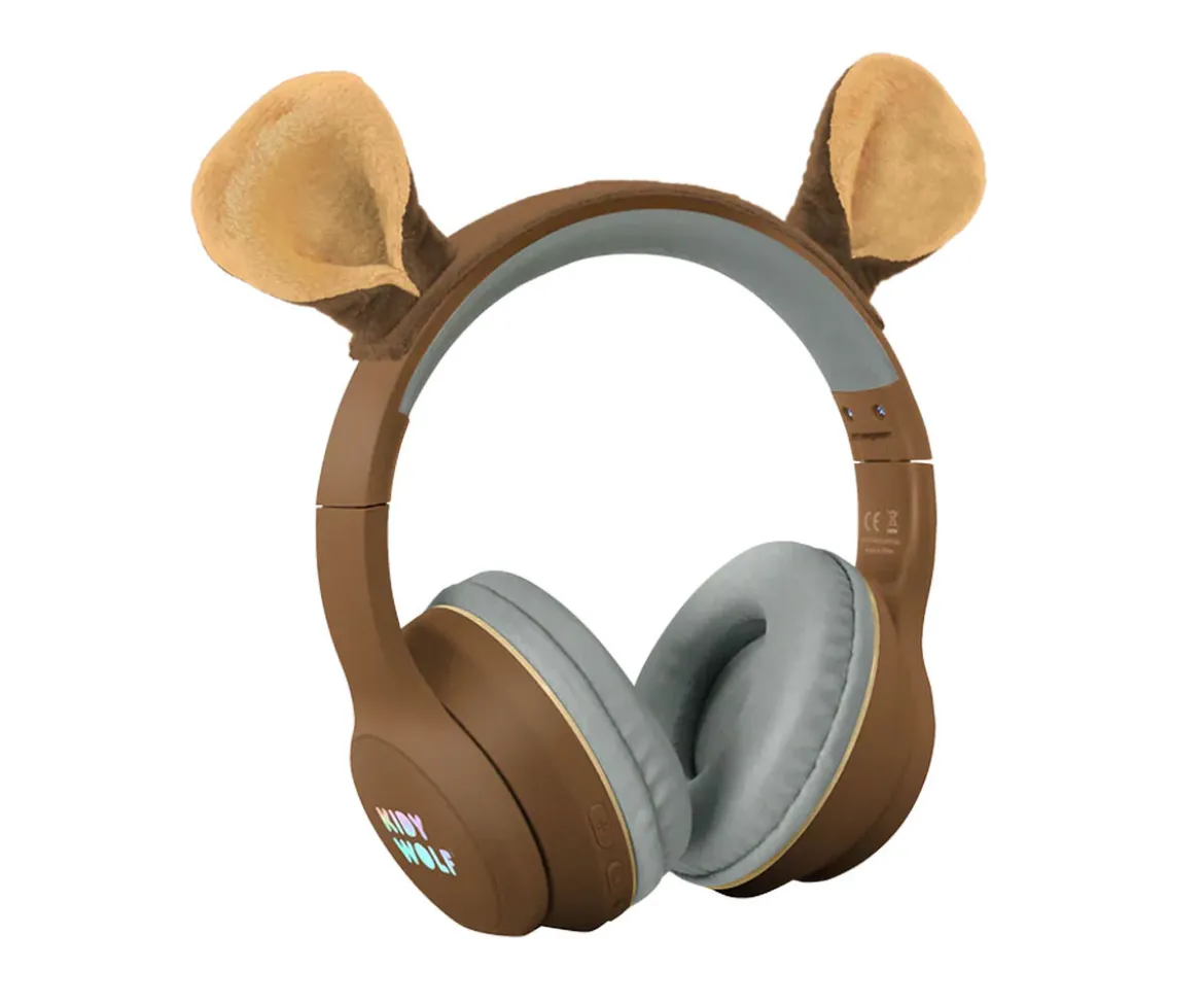 Auriculares KidyEars Infantiles con Orejas de Animal Oso