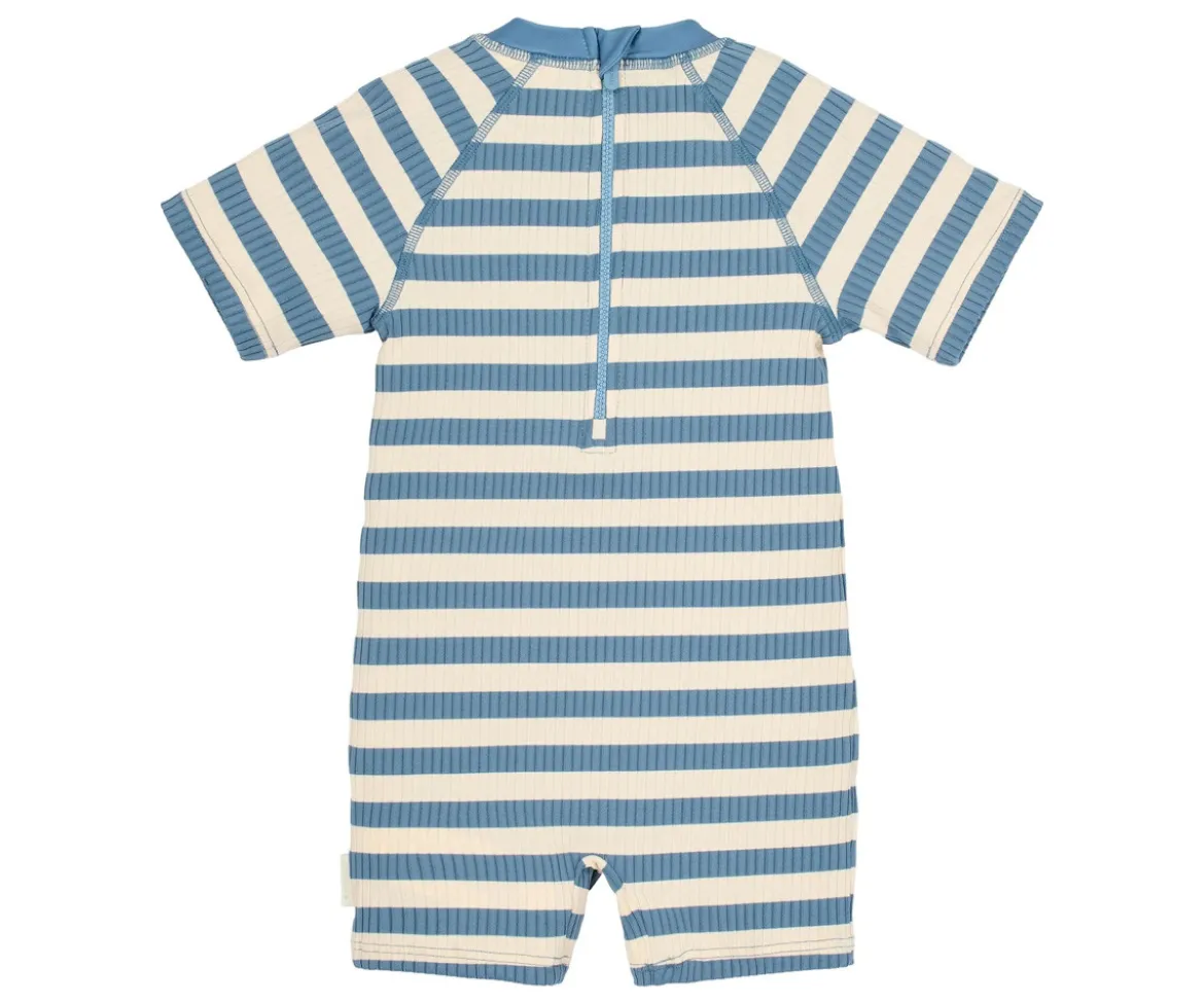 Bañador con Cremallera Ocean Blue Stripes