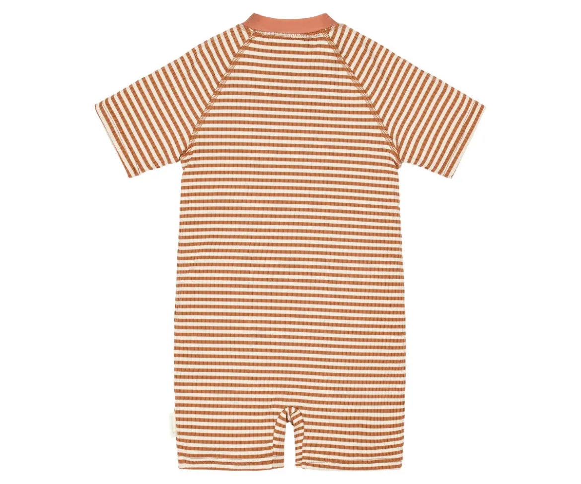 Bañador con Cremallera Ocean Brown Stripes