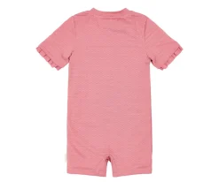 Bañador con Cremallera Pink Rose