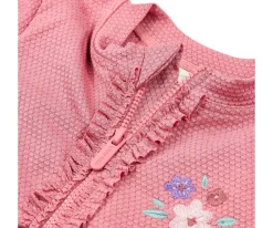 Bañador con Cremallera Pink Rose