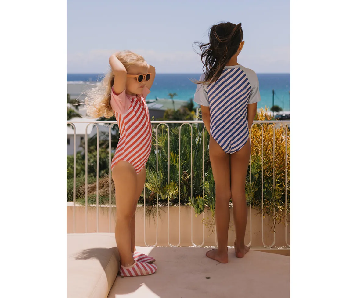 Bañador con Cremallera Stripes Bloom & Blush