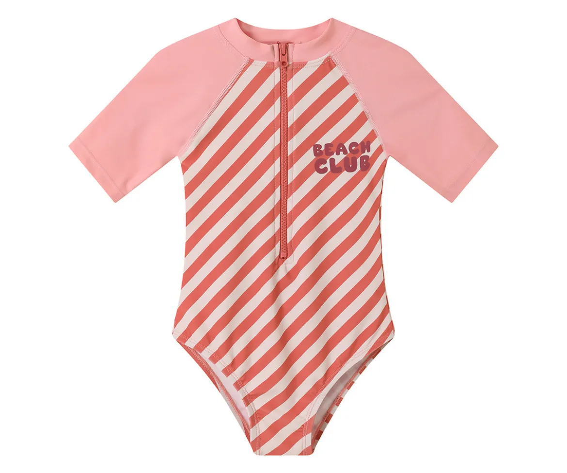 Bañador con Cremallera Stripes Bloom & Blush