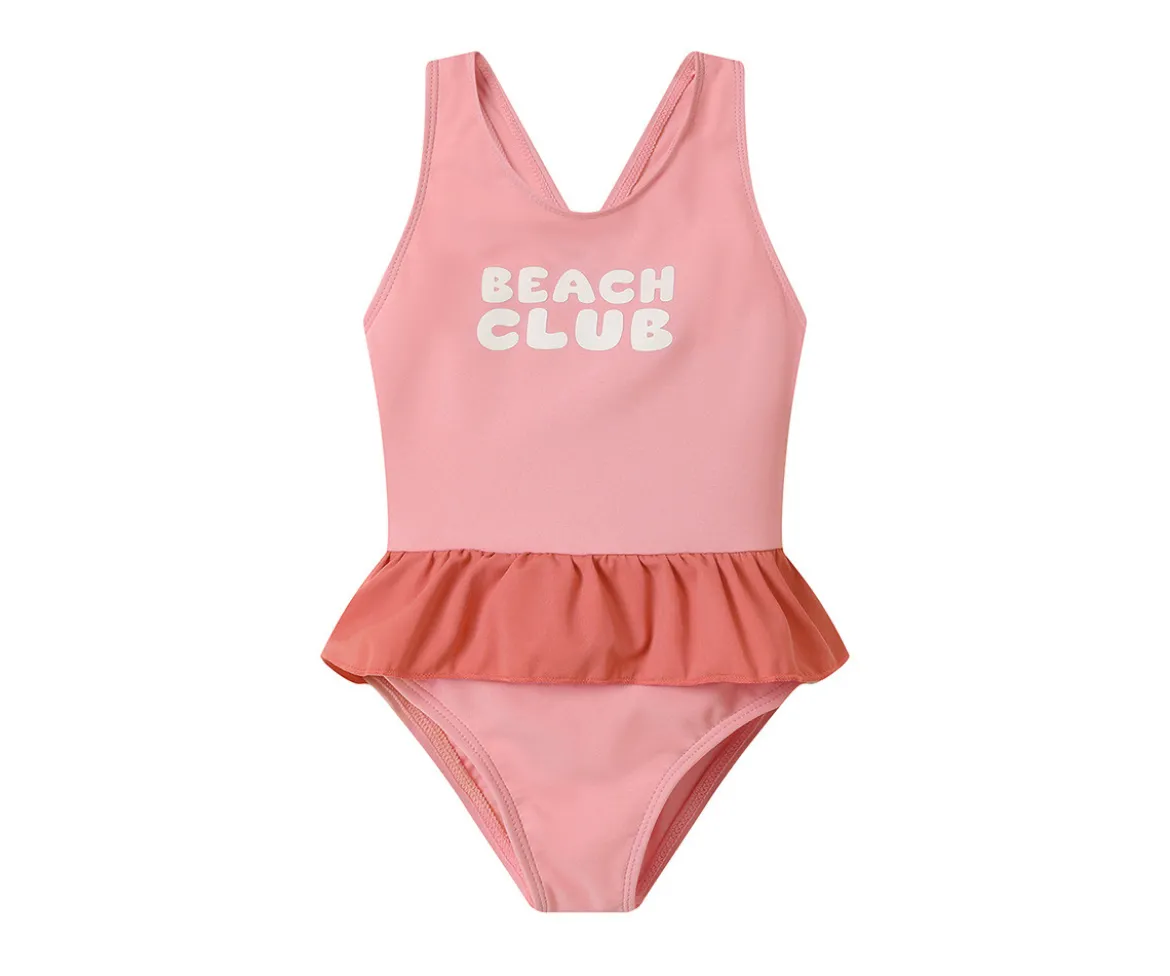 Bañador Cruzado con Volantes Stripes Bloom & Blush