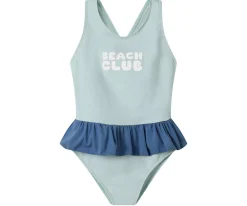 Bañador Cruzado con Volantes Stripes Blues & Beyond