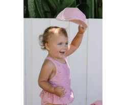 Bañador Cruzado con Volantes Whale Pink