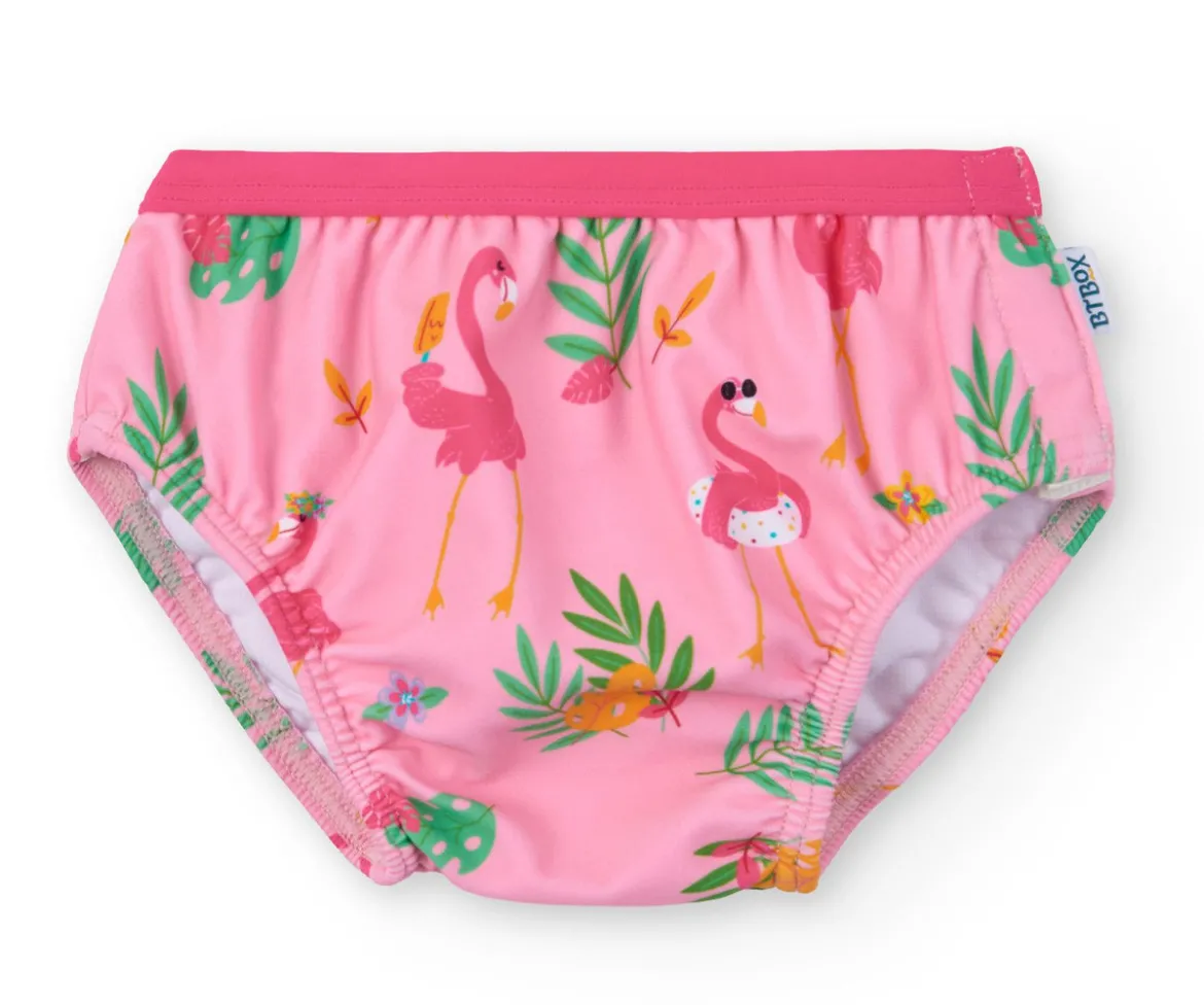 Bañador Pañal Flamingos