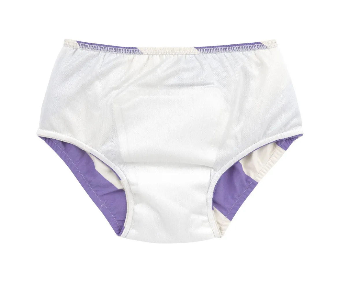 Bañador Pañal Stripes Purple Sea Salt