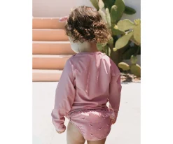 Bañador Pañal Volantes Whale Pink