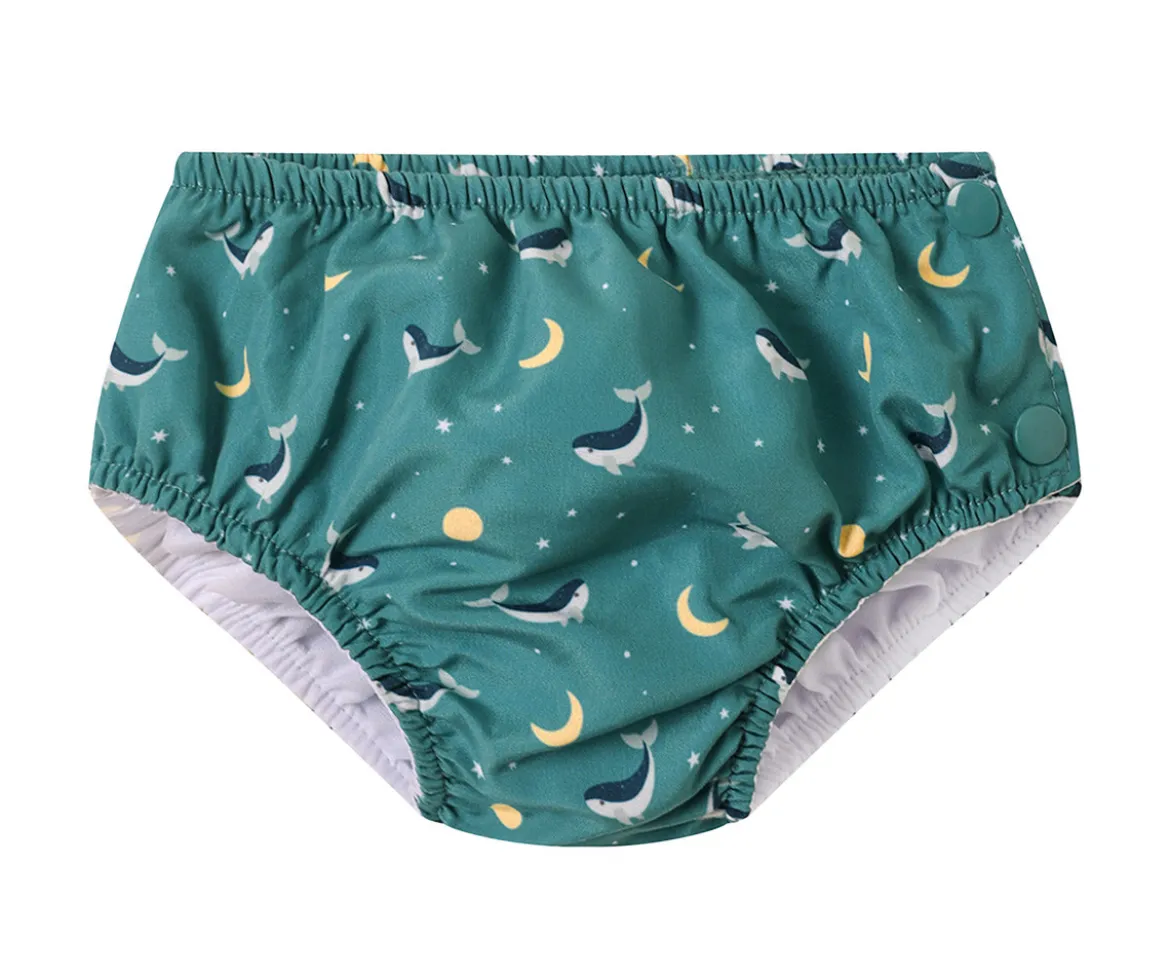 Bañador Pañal Whale Teal