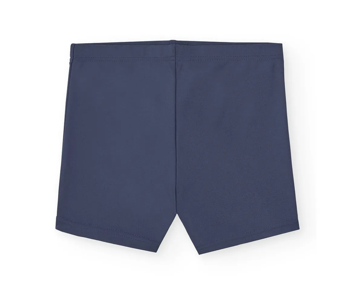 Bañador Short Protección Solar Lunares Navy