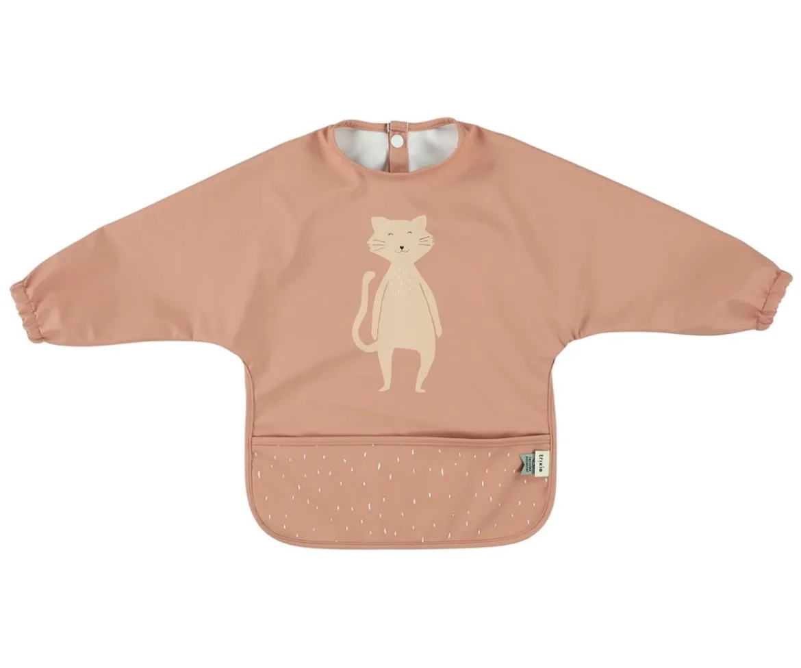 Babero Con Mangas Impermeable Mr. Cat Personalizable