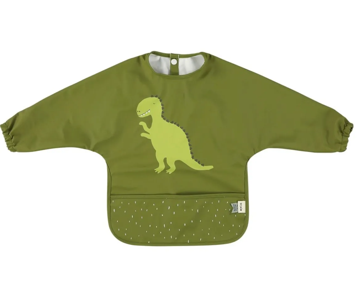 Babero Con Mangas Impermeable Mr. Dino Personalizable