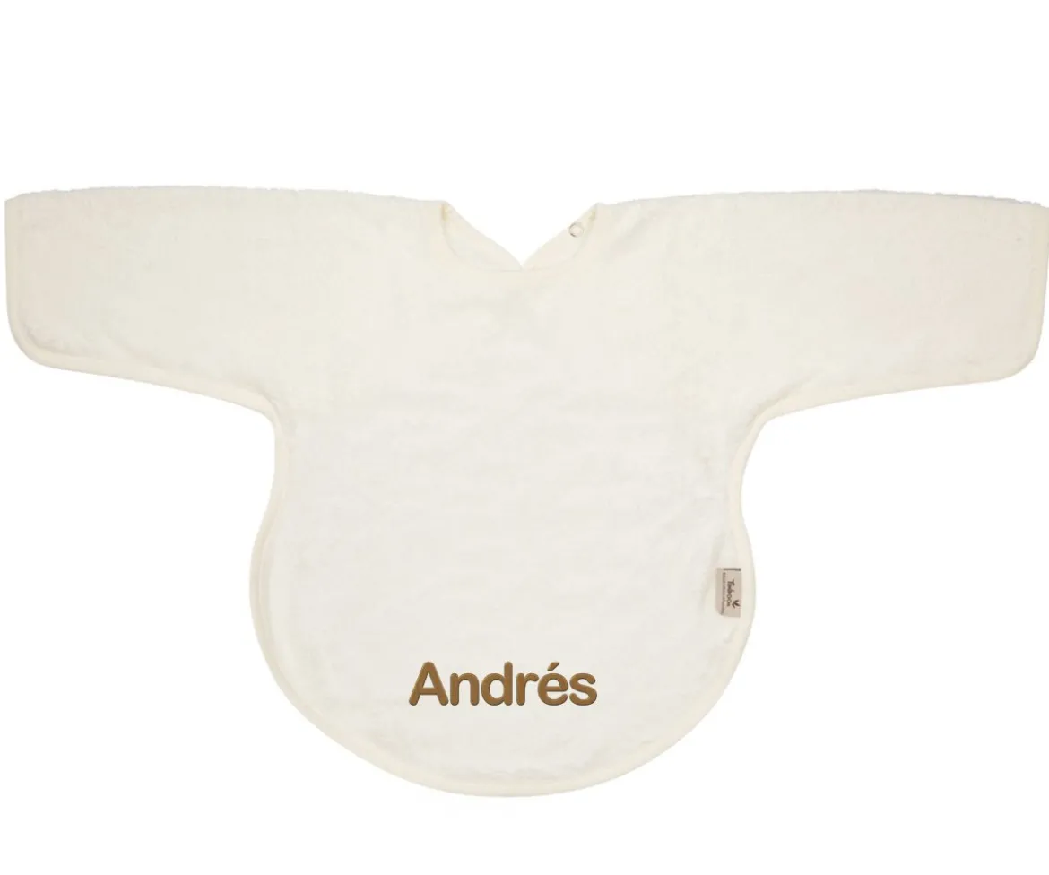 Babero con Mangas Timboo Daisy White Personalizable