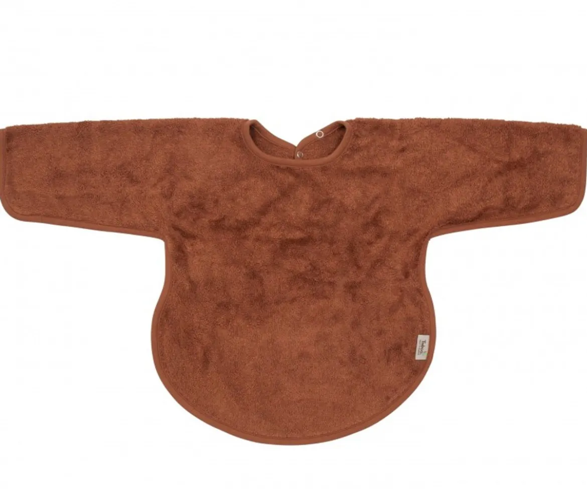 Babero con Mangas Timboo Hazel Brown Personalizable