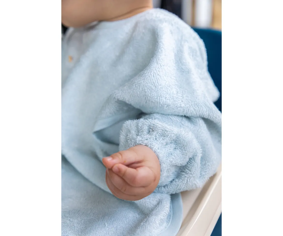 Babero con Mangas Timboo Riviera Blue Personalizable