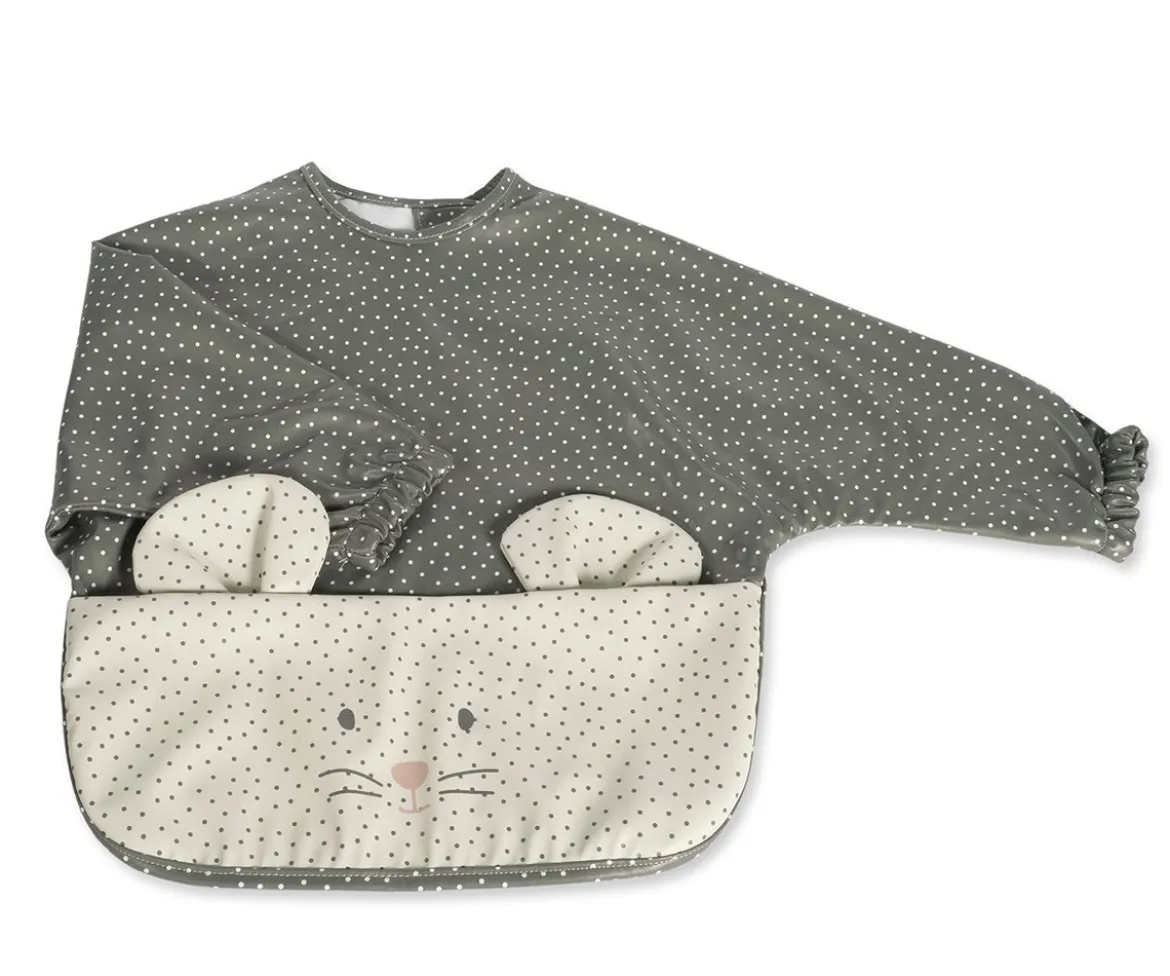 Babero con Mangas Topito Poppy Musgo