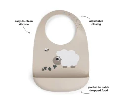 Babero de Silicona Sheepy