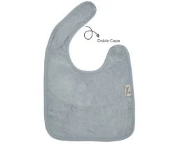 Babero Doble Timboo Moon Blue Personalizable