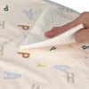 Babero Impermeable Extra Grande Happy Fruits Light Blue