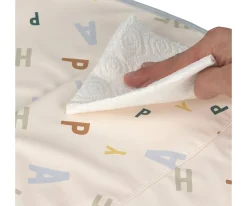 Babero Impermeable Extra Grande Happy Fruits Light Blue