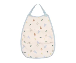 Babero Impermeable Extra Grande Happy Fruits Light Blue