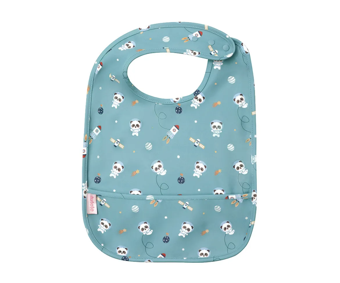 Babero Impermeable Pandas in Space