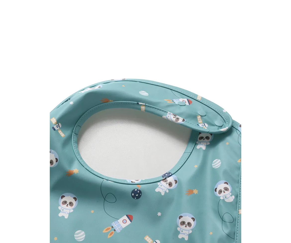Babero Impermeable Pandas in Space