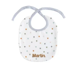 Babero Little Stars Blue Personalizable