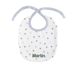 Babero Little Stars Blue Personalizable