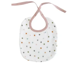 Babero Little Stars Pink Personalizable