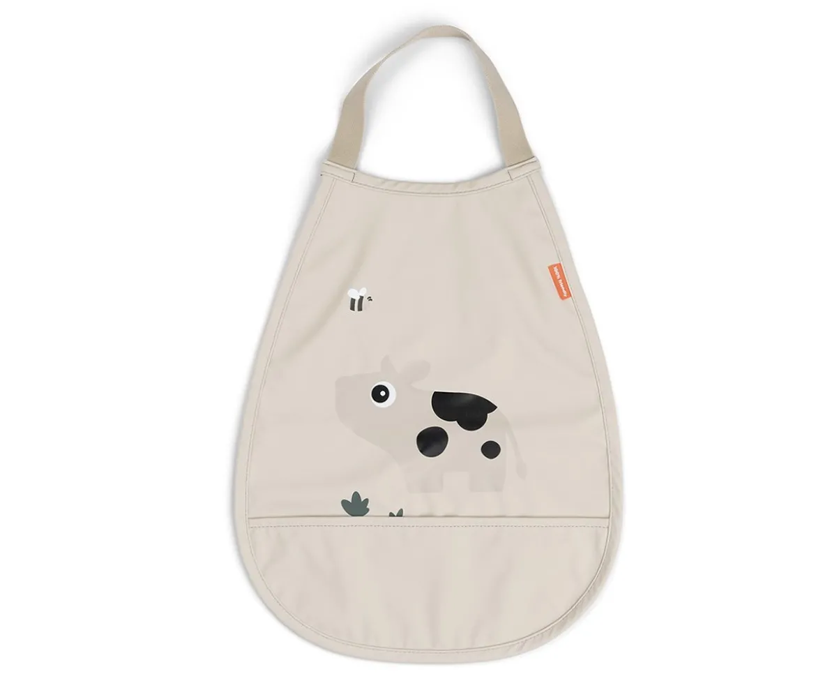 Babero Pull-Over Tiny Farm Sand