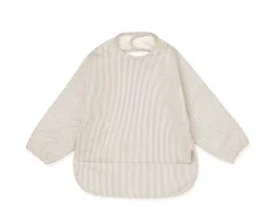 Baberos con Mangas Classic Stripes Camel