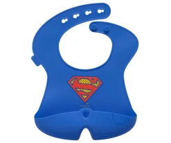 Babero Silicona Enrollable Superman