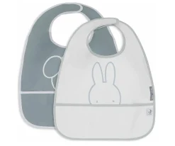 2 Baberos Impermeables Miffy Peekaboo Sea Green